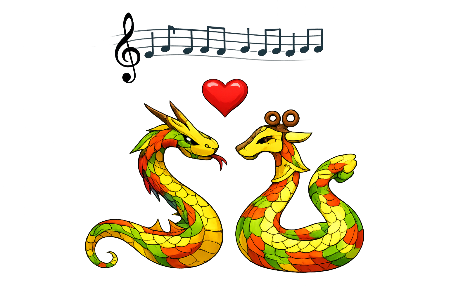 Snakes Together