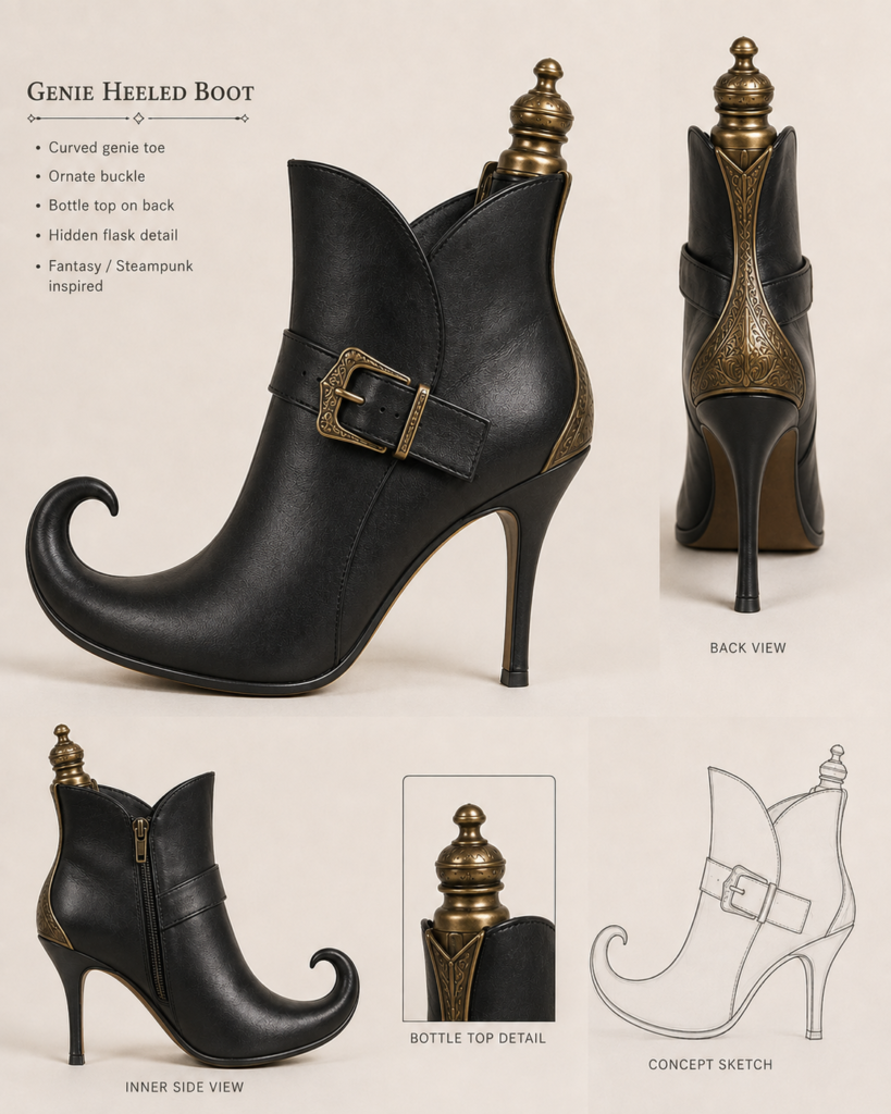 Genie Stiletto Ankle Boots