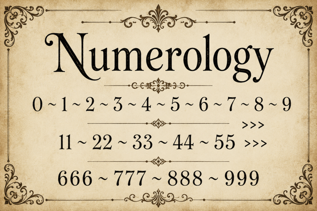 Numbers 0-999